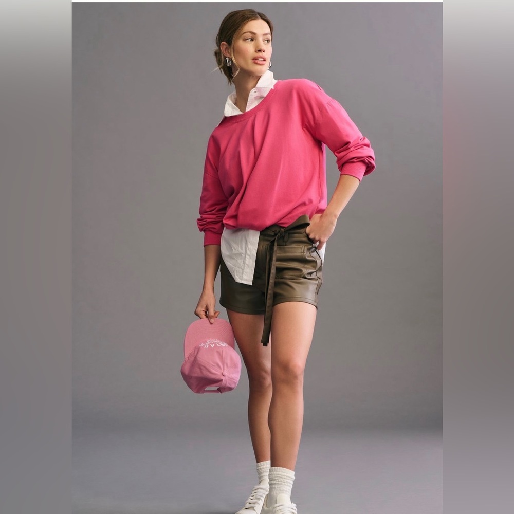 🌺Anthropologie Maeve Twist-Front Sweatshirt🌸🌺 - Picture 4 of 12